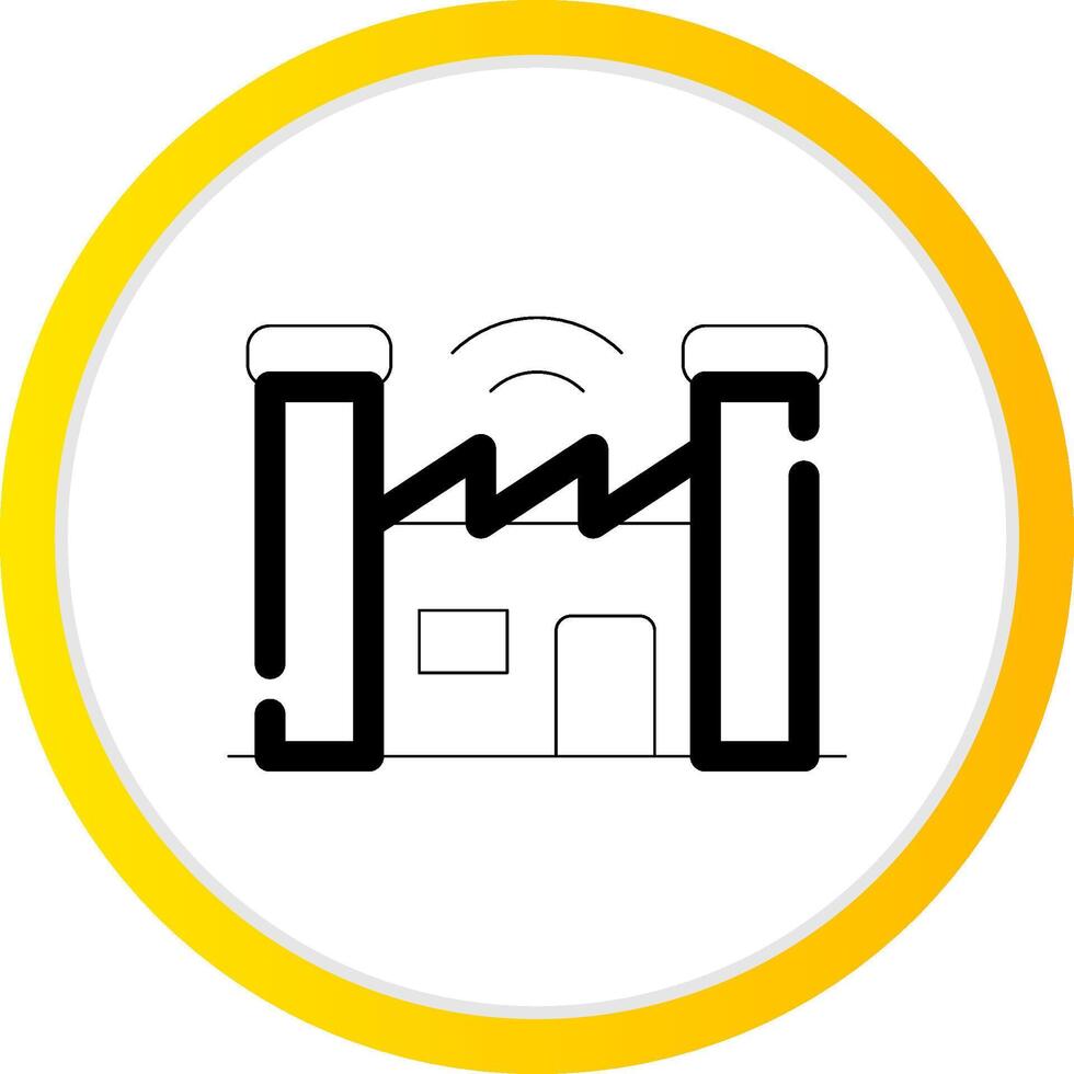 Smart Factory Creative Icon Design vector