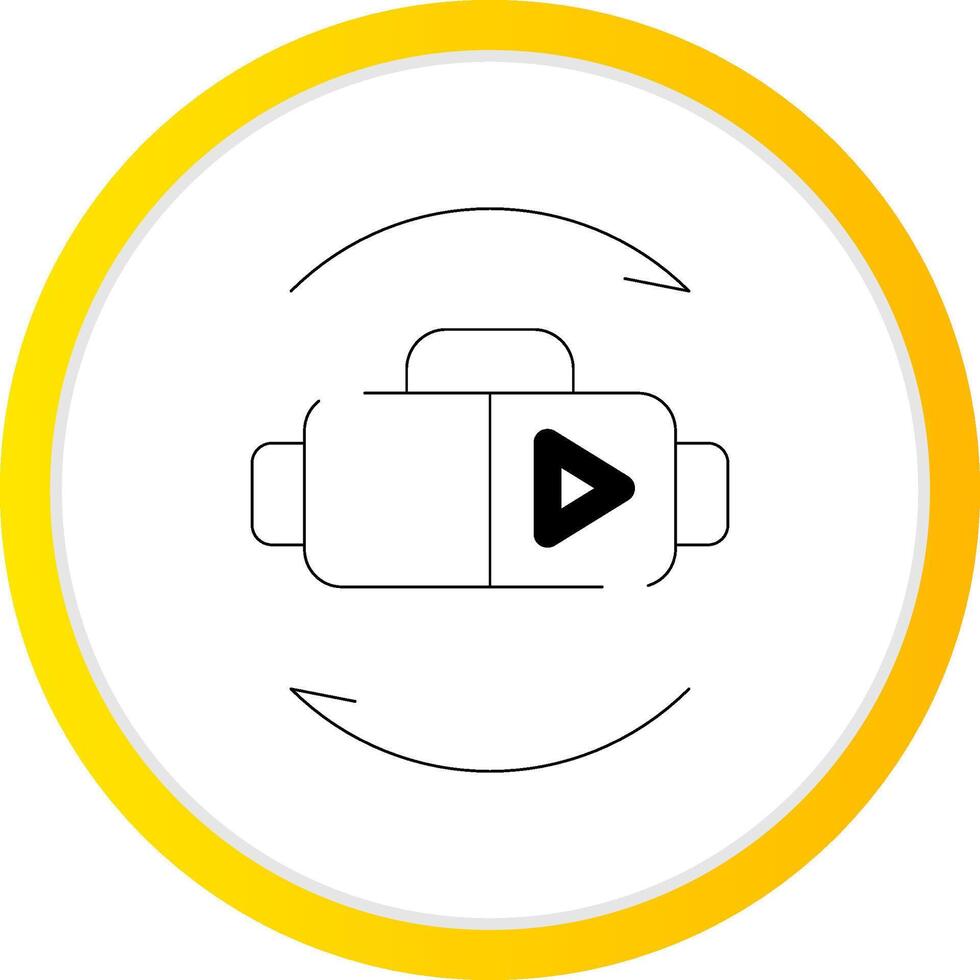 Virtual Reality Creative Icon Design vector