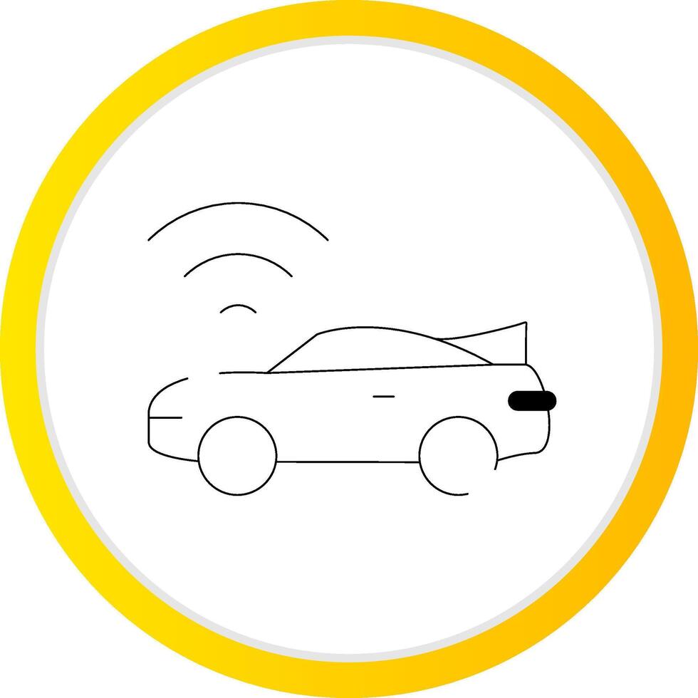 Smart Car Creative Icon Design vector