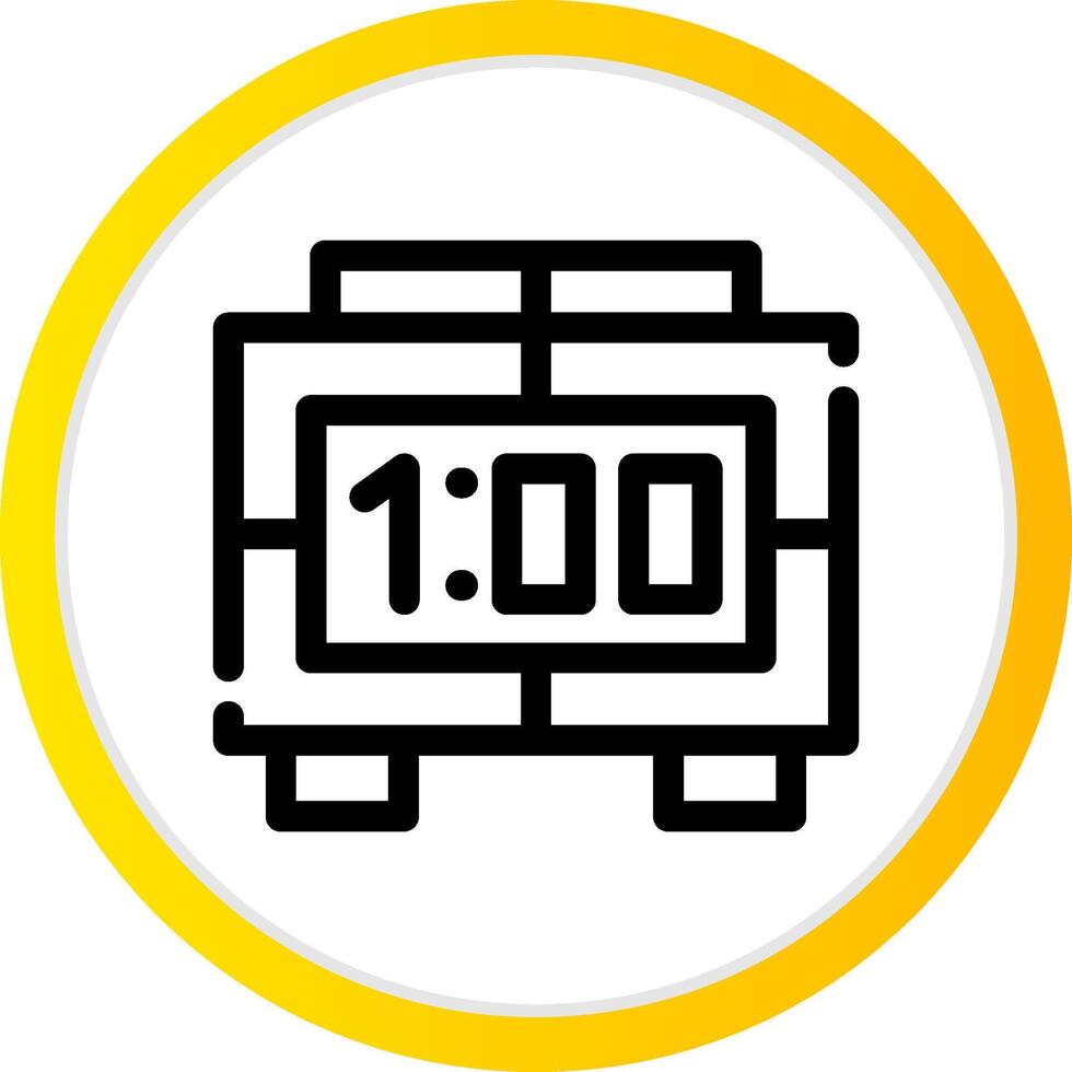 Digital Clock Creative Icon Design vector