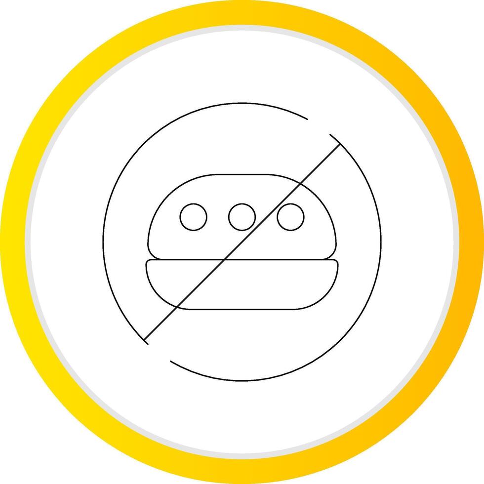 No Food Creative Icon Design vector