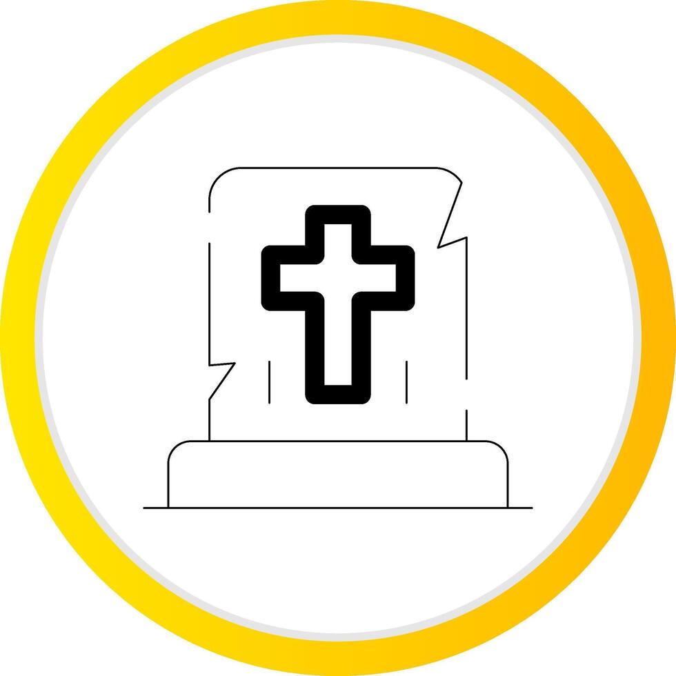 Gravestone Creative Icon Design vector