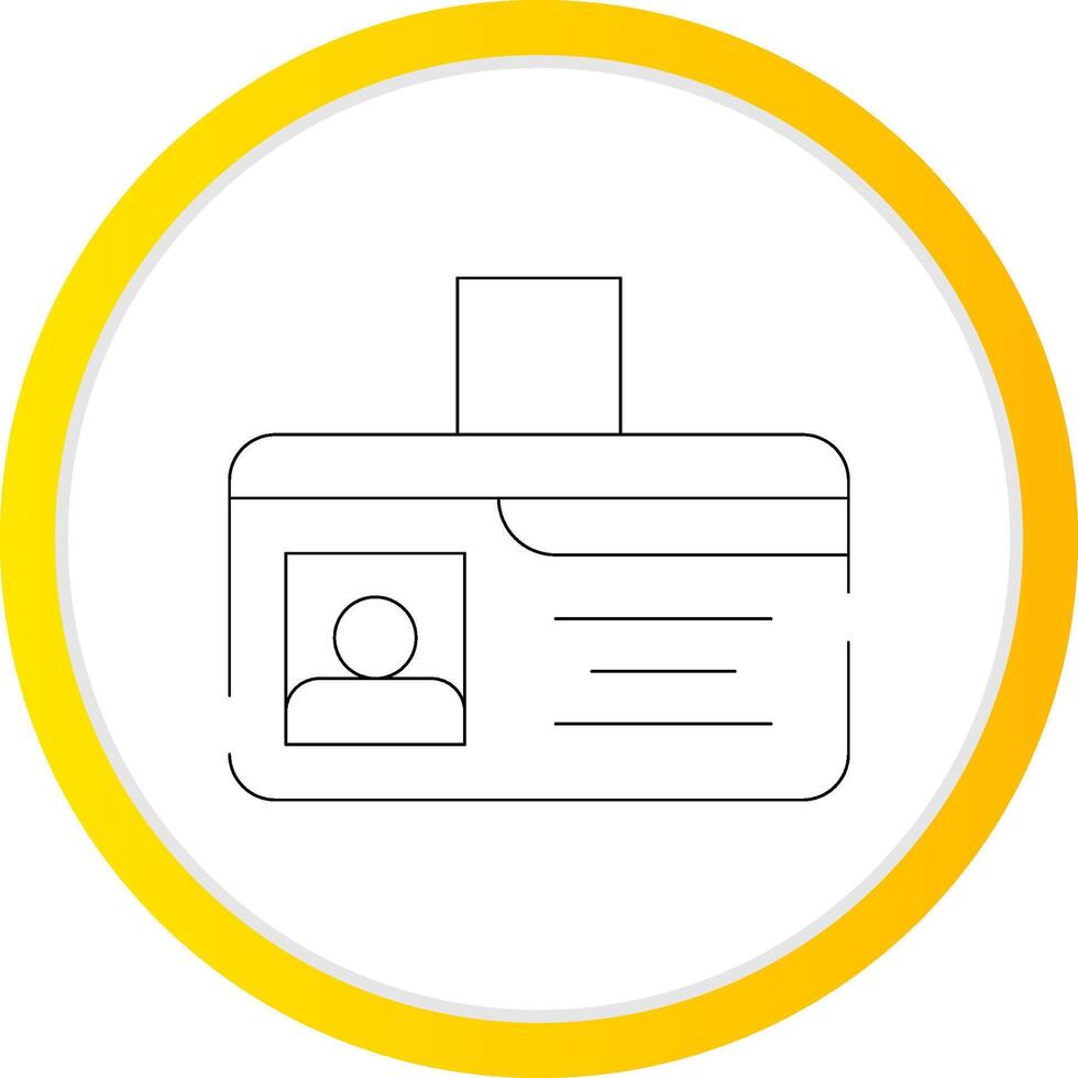 Identification Card Creative Icon Design vector