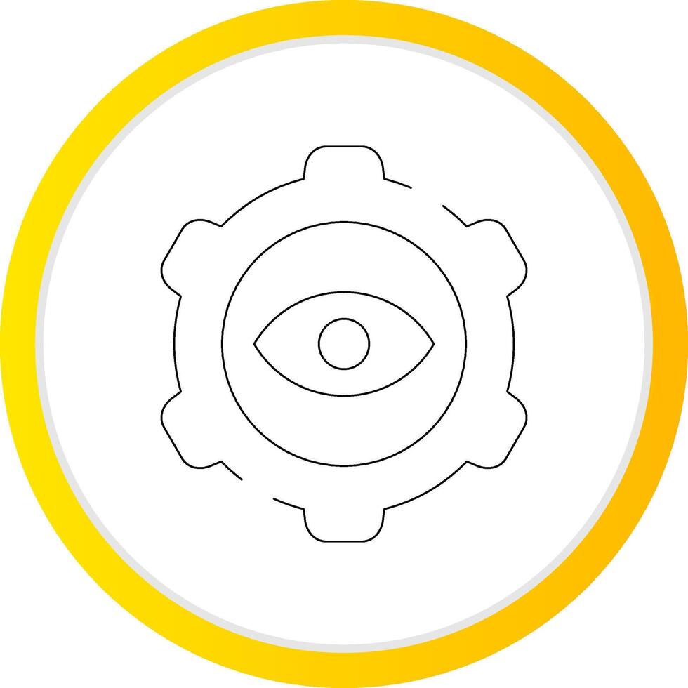 Eye Setting Creative Icon Design vector