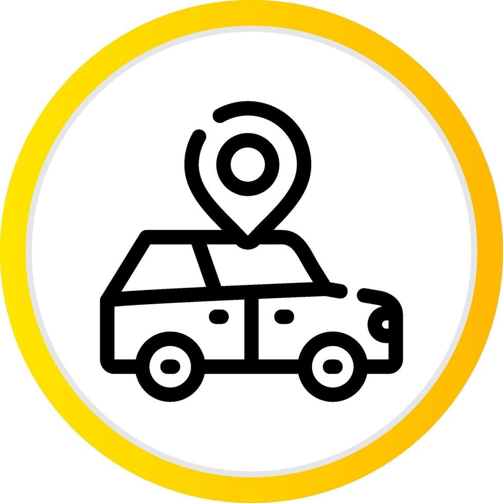 Car Location Creative Icon Design vector