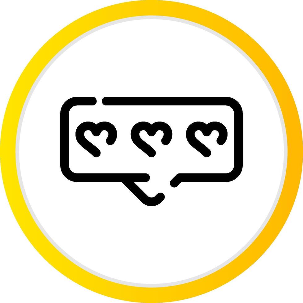 Comment Heart Creative Icon Design vector