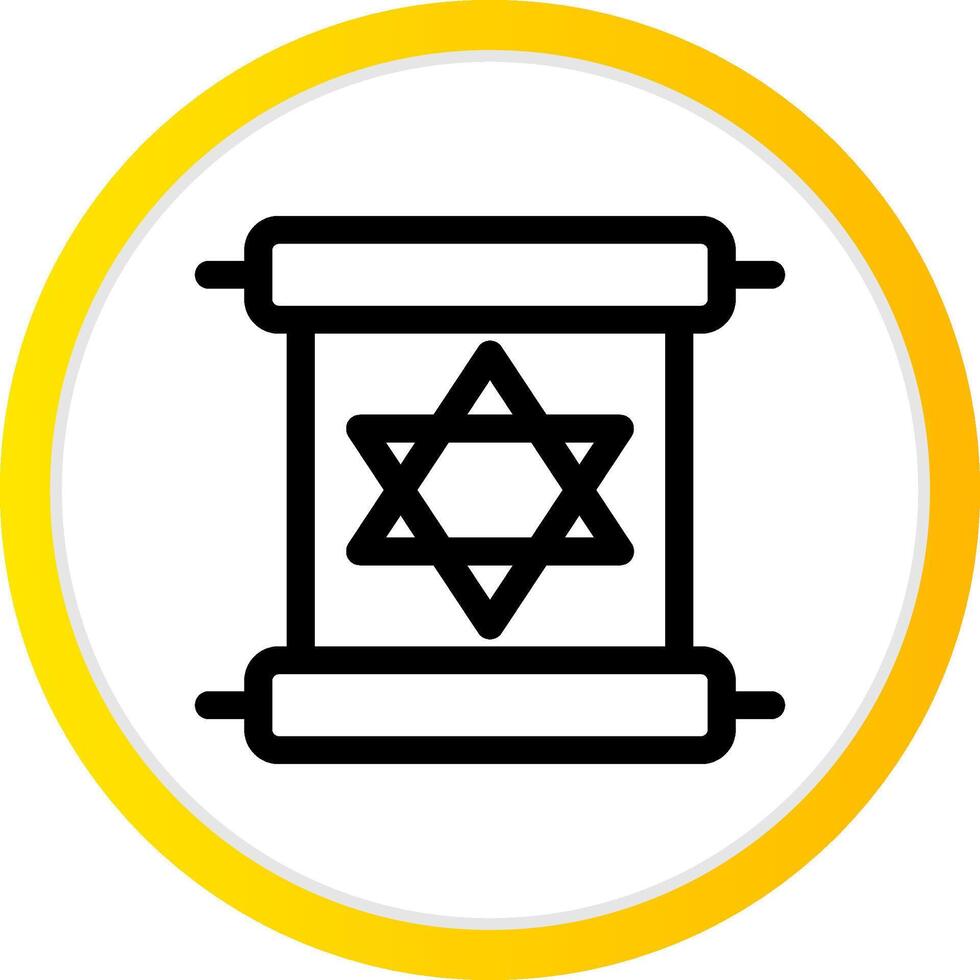 Scroll torah Creative Icon Design vector