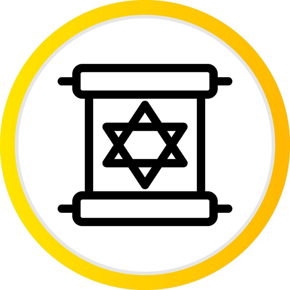 Scroll torah Creative Icon Design vector