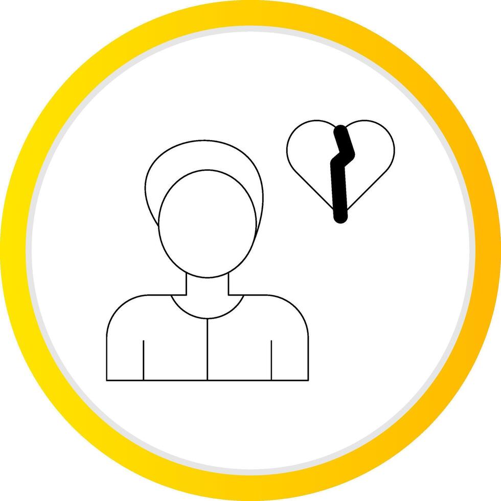 Alone Creative Icon Design vector