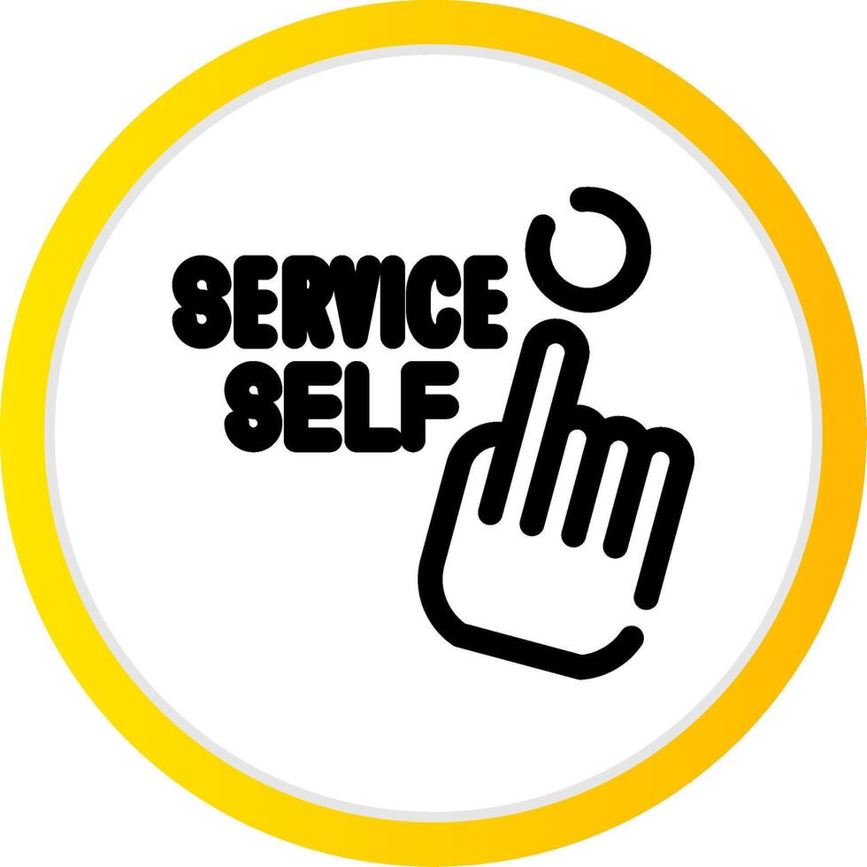 Self Service Creative Icon Design vector
