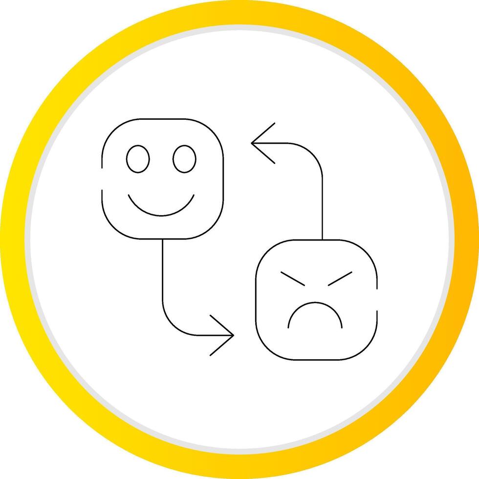 Mood Swing Creative Icon Design vector