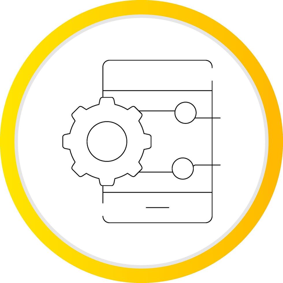 Project Management App Creative Icon Design vector