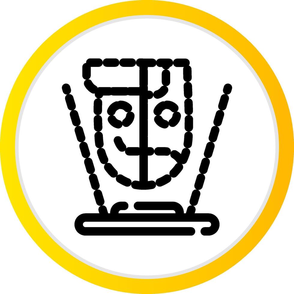 Hologram Creative Icon Design vector