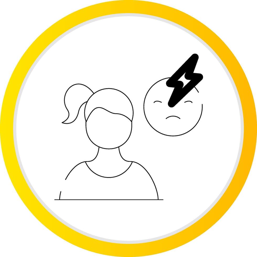 Emotional Abuse Creative Icon Design vector