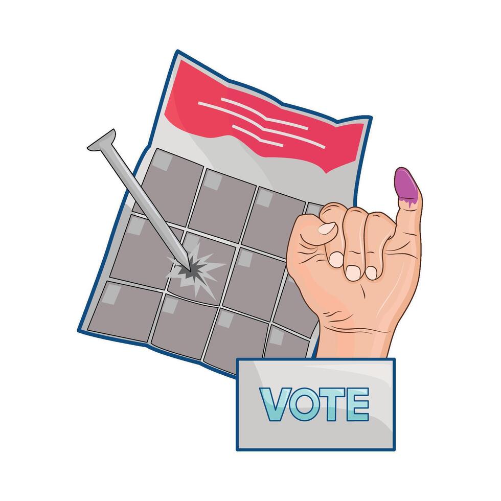 illustration of election vector