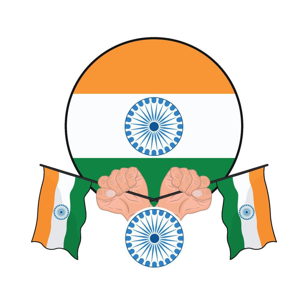 ilustración de república India día vector