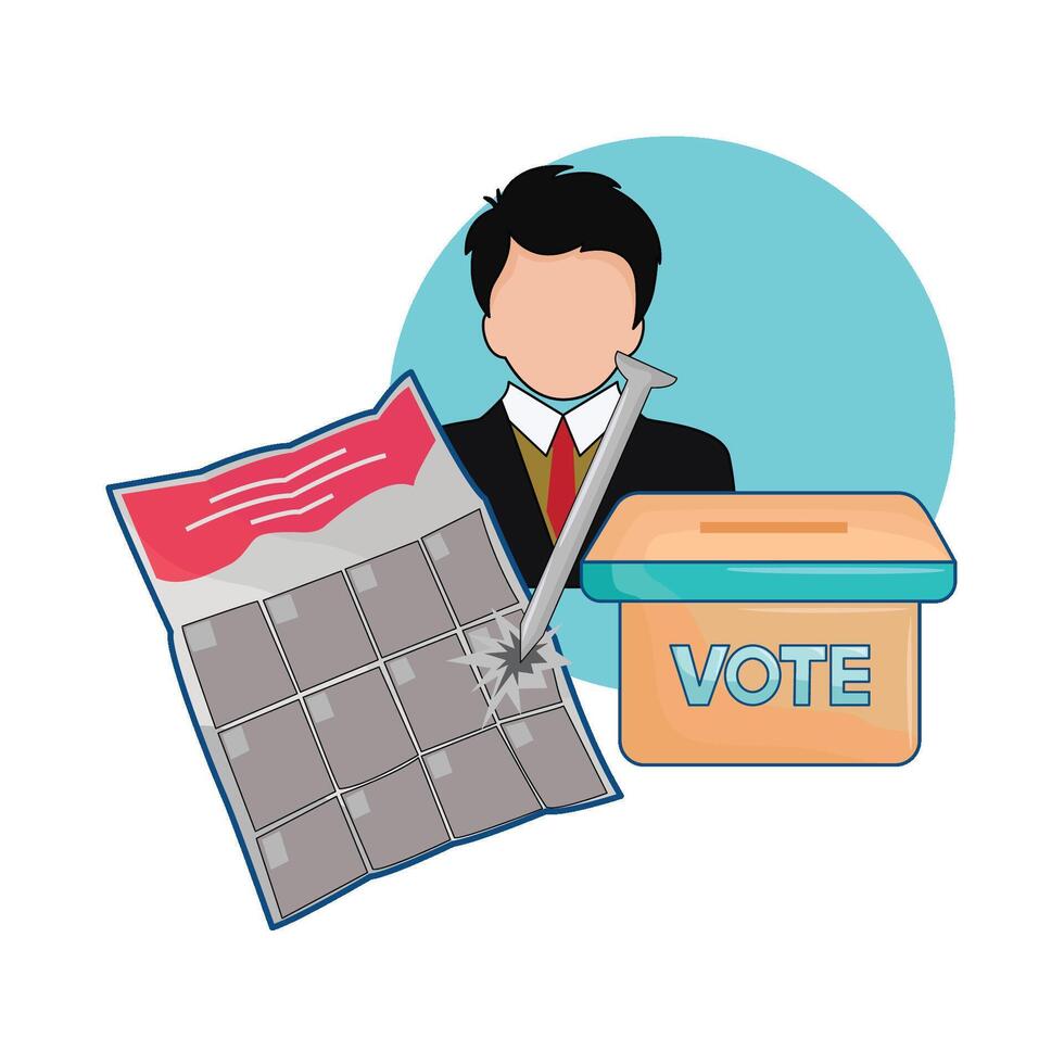 illustration of election vector