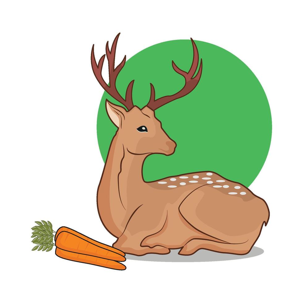 illustration of deer vector