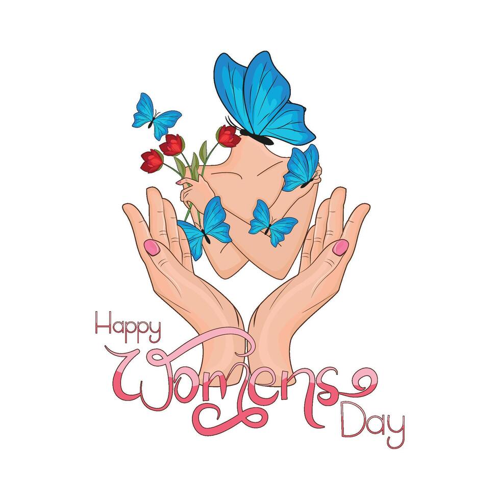 illustration of womens day vector