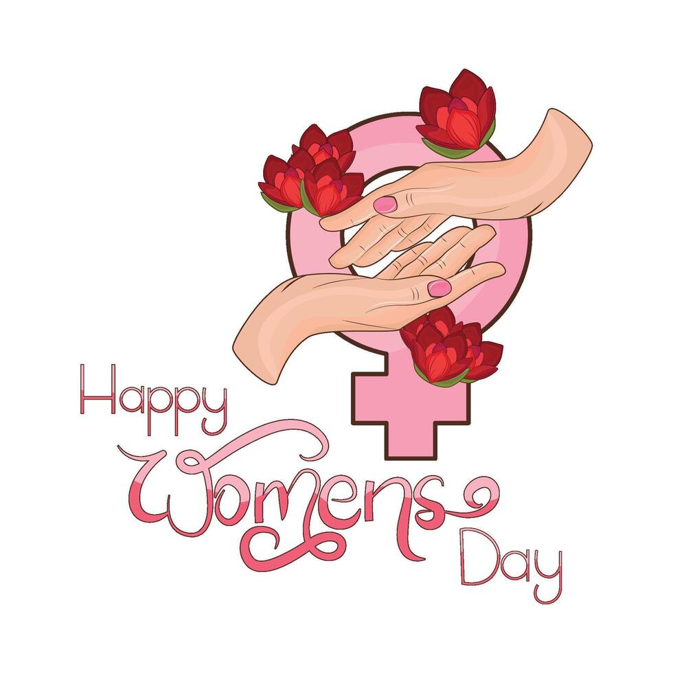 illustration of womens day vector
