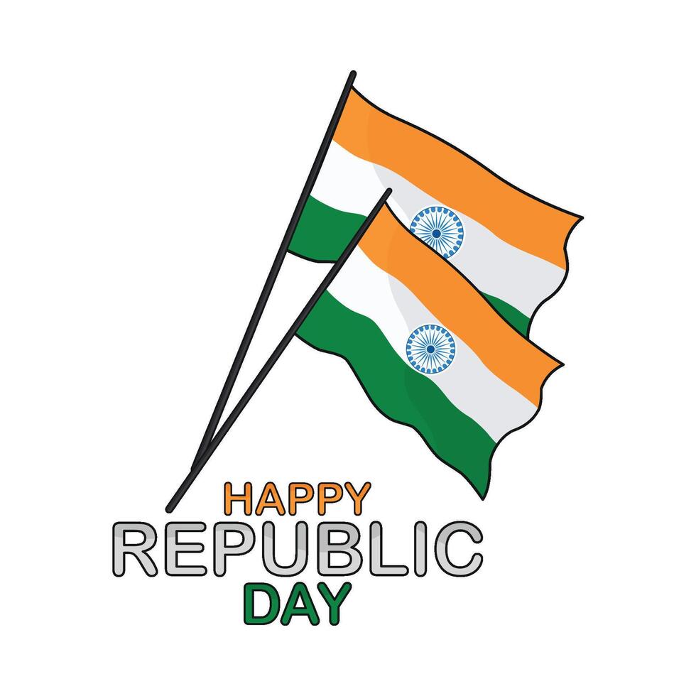 illustration of republic india day vector