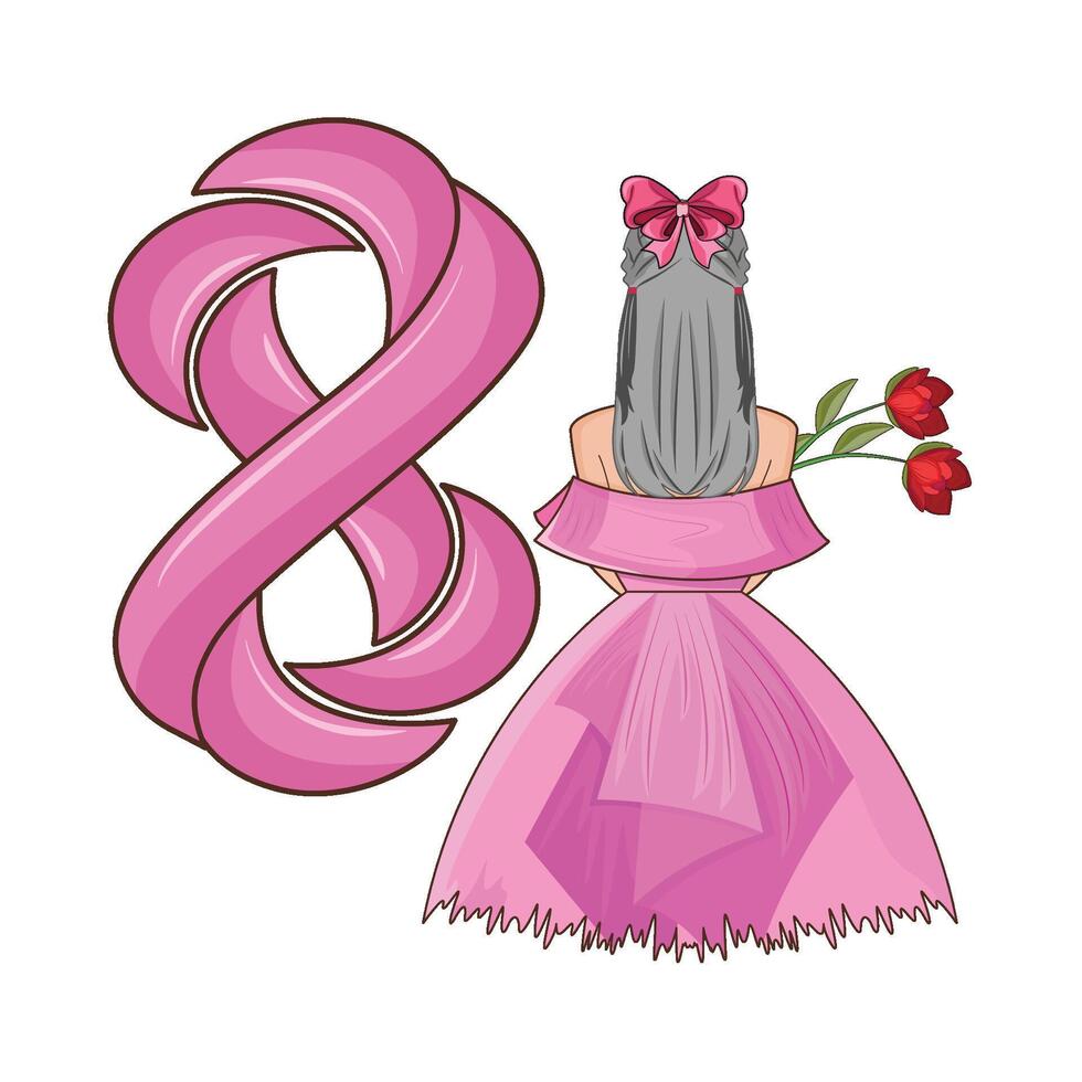 illustration of womens day vector