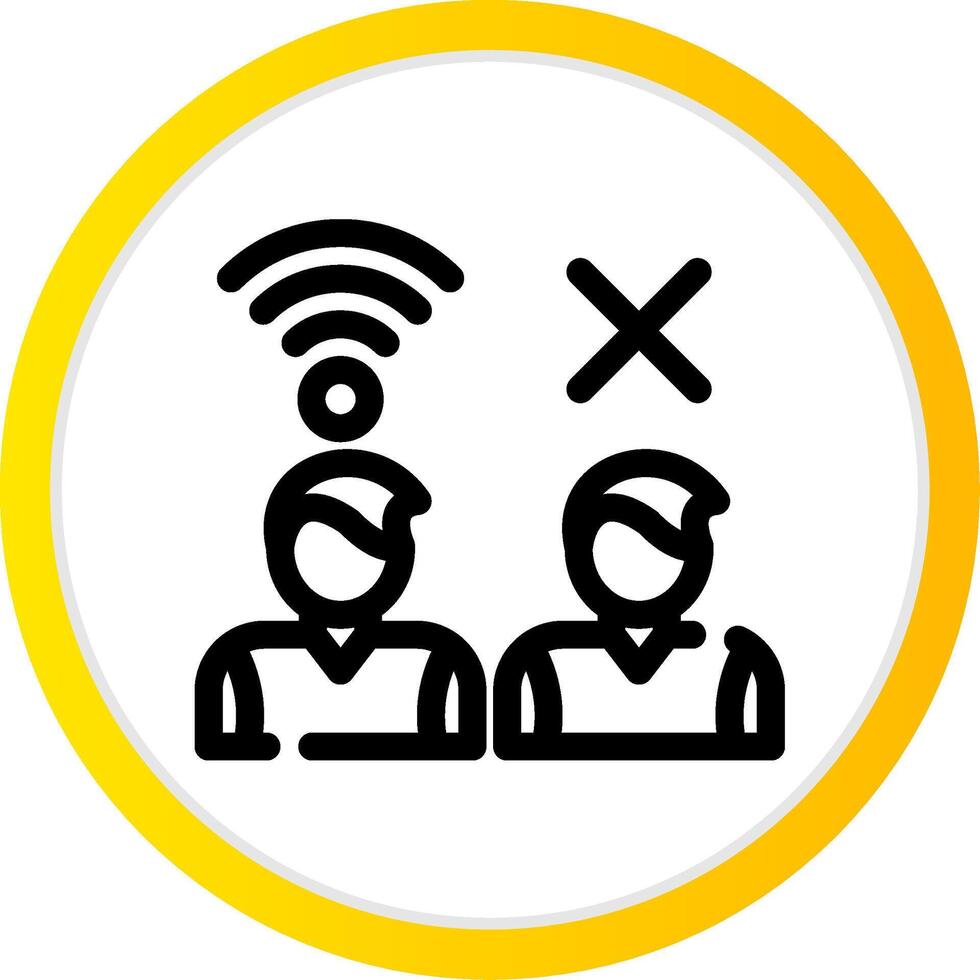 Digital Divide Creative Icon Design vector