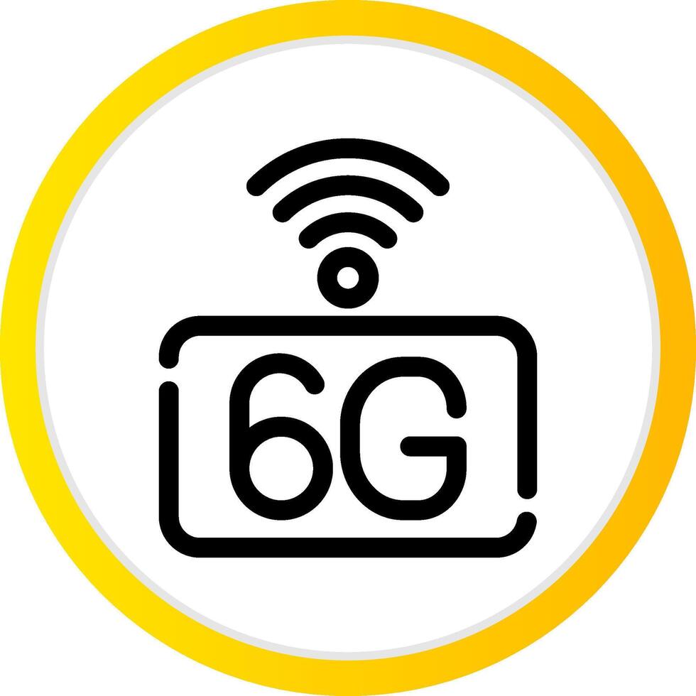 6G Network Creative Icon Design vector