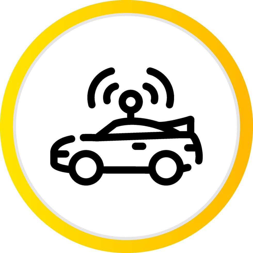 Autonomous Vehicle Creative Icon Design vector