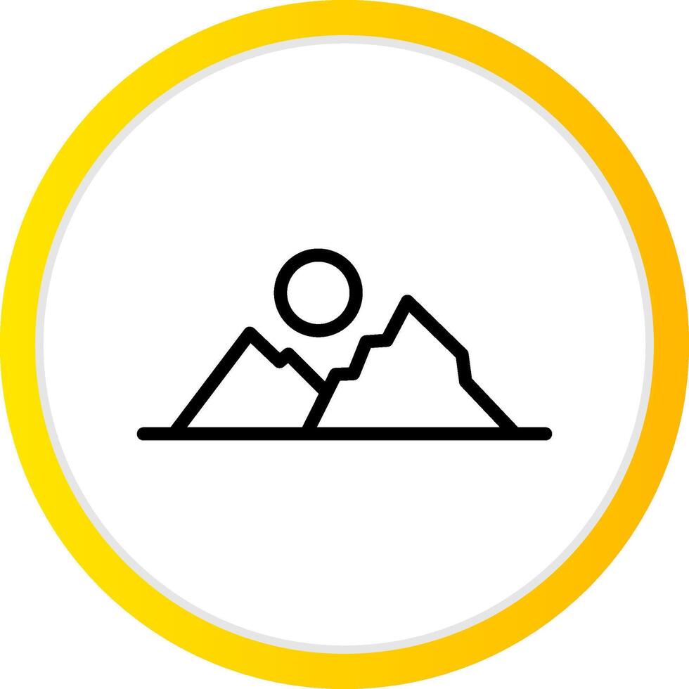 Mountains Creative Icon Design vector