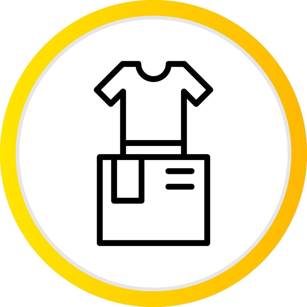 Clothes Box Creative Icon Design vector