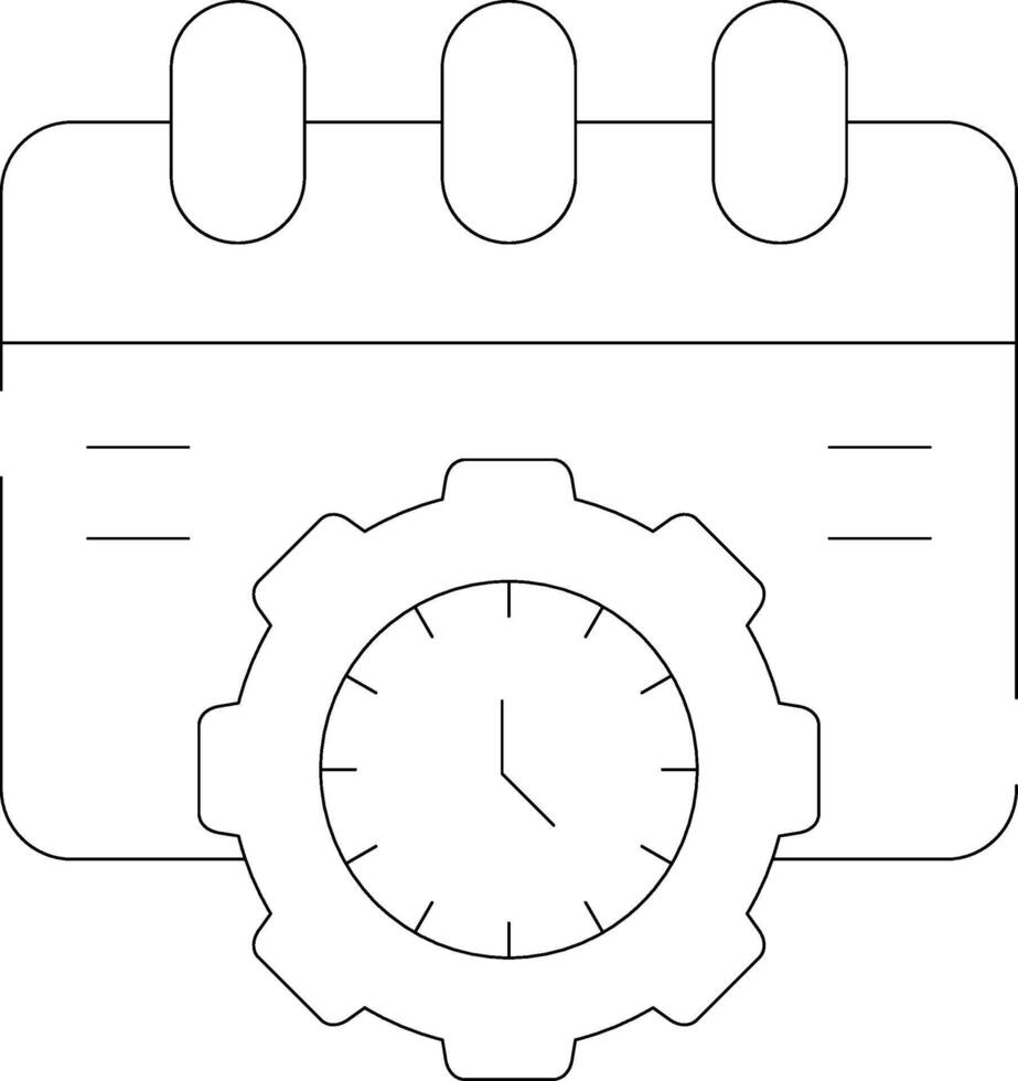 Schedule Procedure Creative Icon Design vector