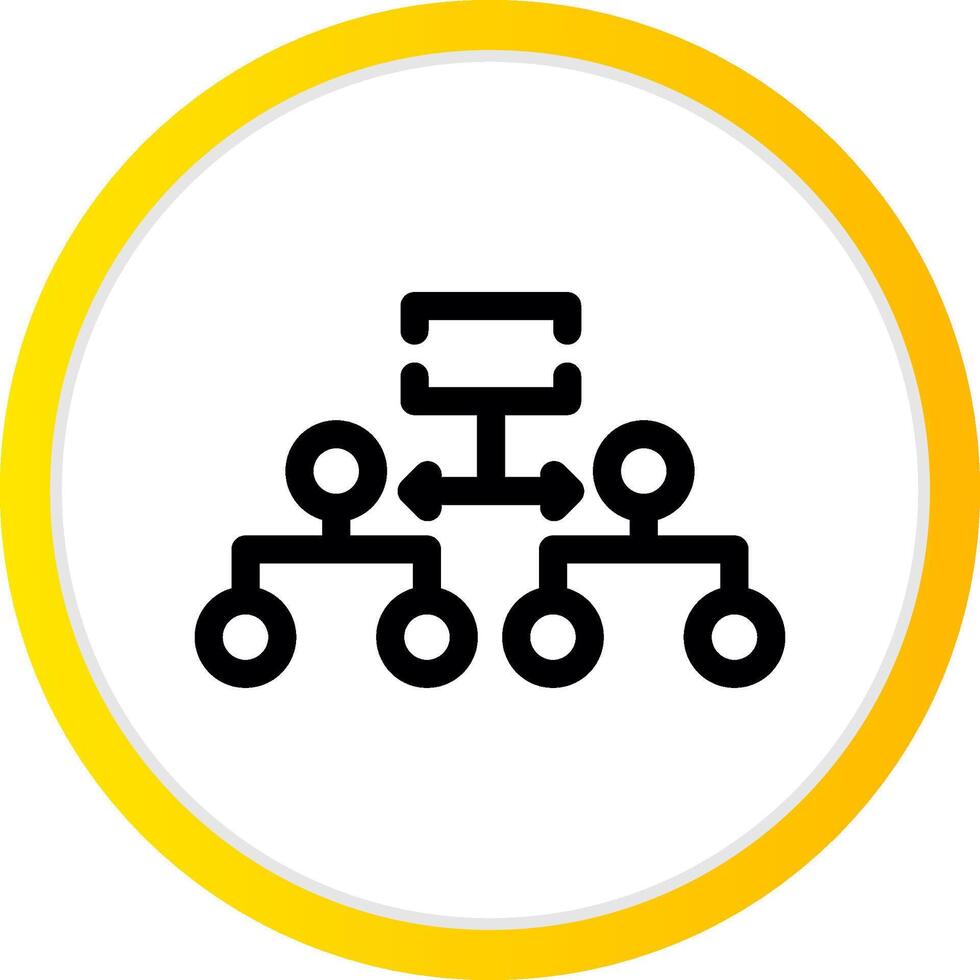 Labeled Hierarchy Creative Icon Design vector