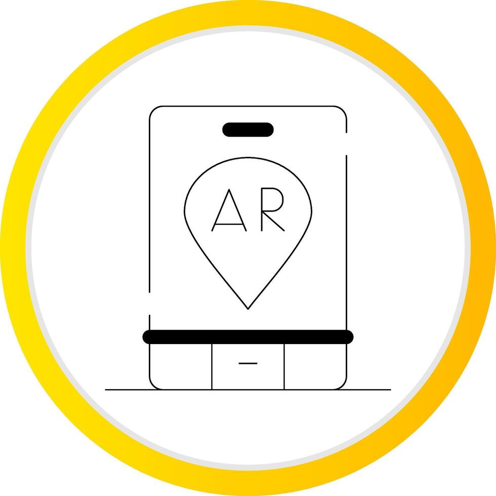 Ar Navigation Creative Icon Design vector