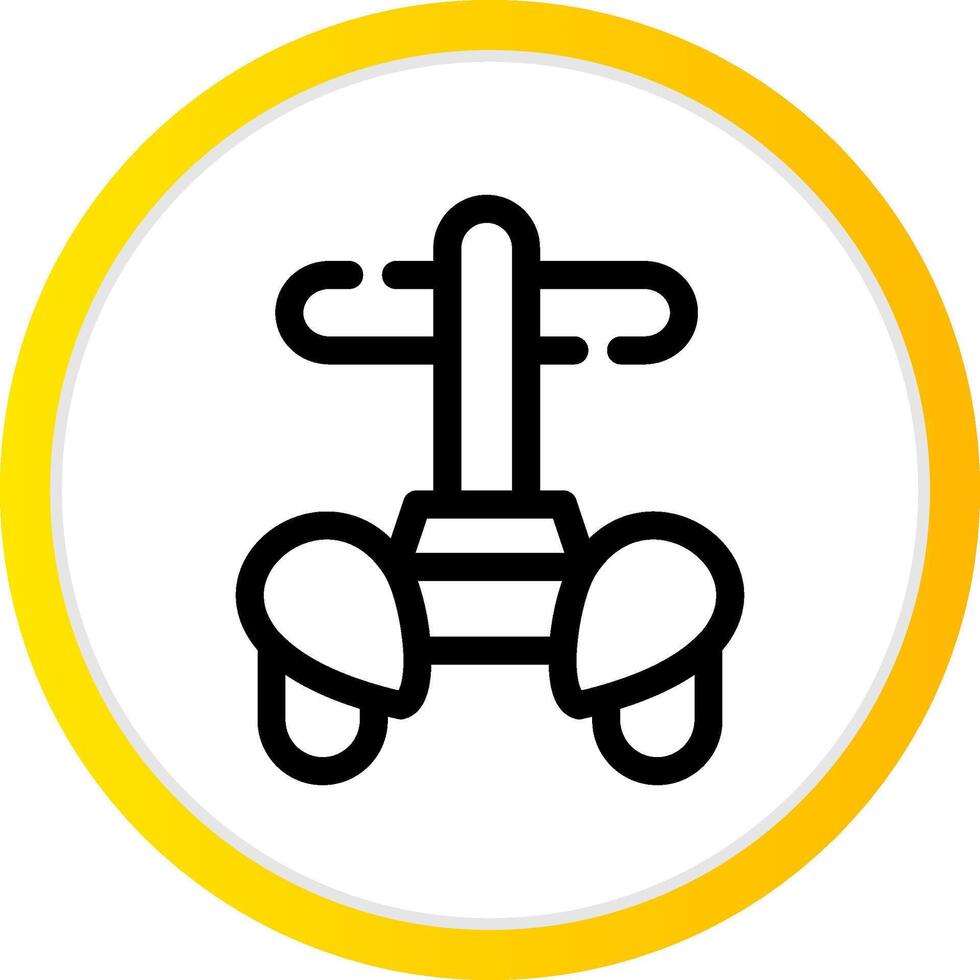 Police Segway Creative Icon Design vector
