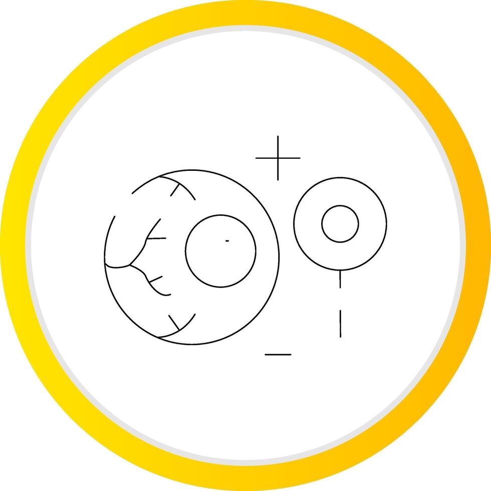 Manual Eye Examination Creative Icon Design vector