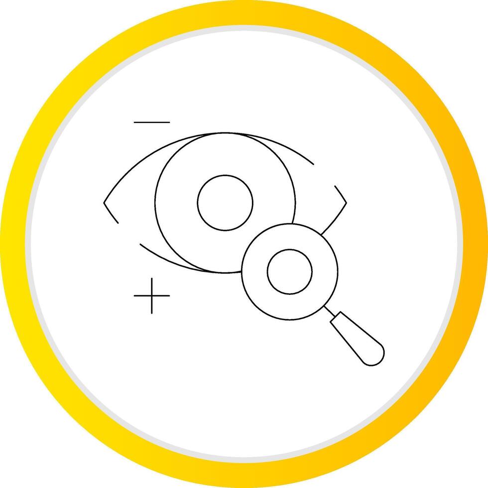 Eyesight Check Creative Icon Design vector