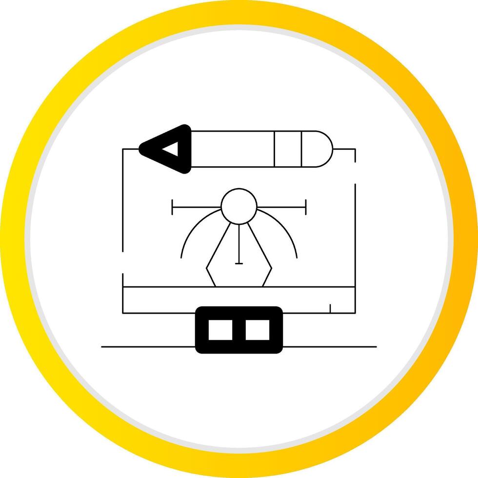 Digital Art Creative Icon Design vector