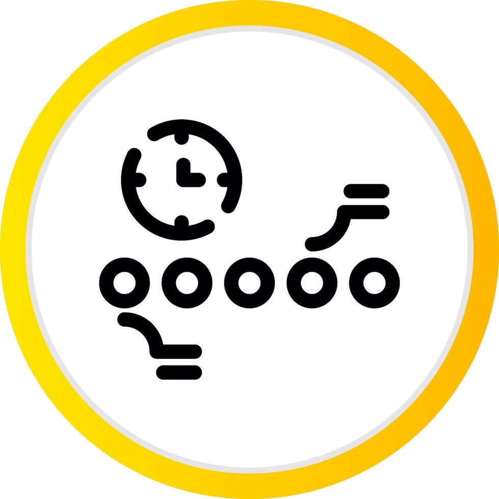 Circle Accent Timeline Creative Icon Design vector