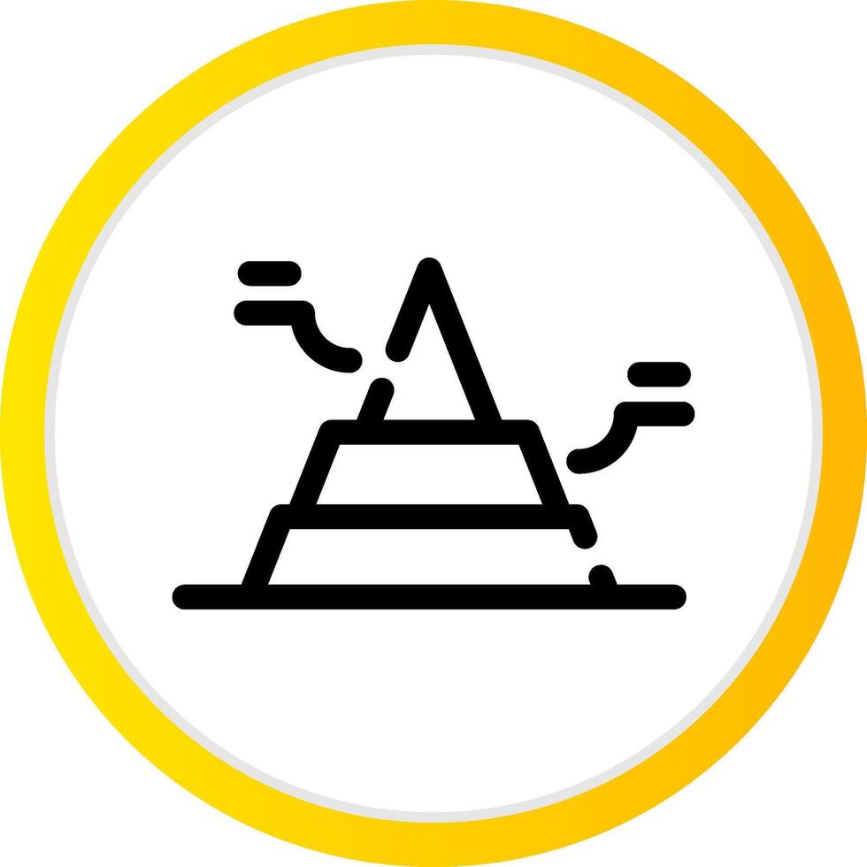 Basic Pyramid Creative Icon Design vector