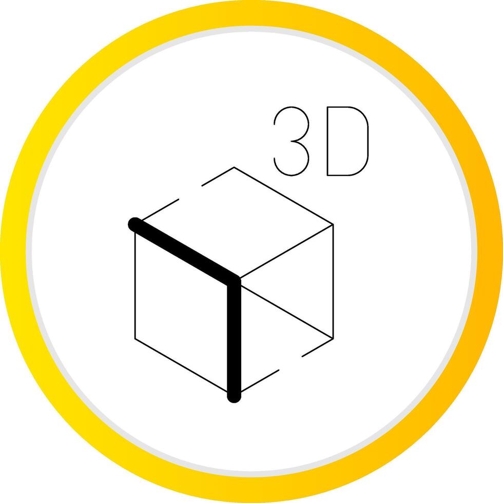 3D Object Creative Icon Design vector