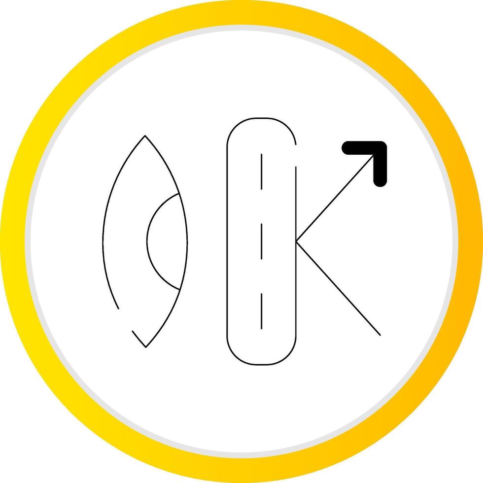 Anti-Reflective Coating Creative Icon Design vector