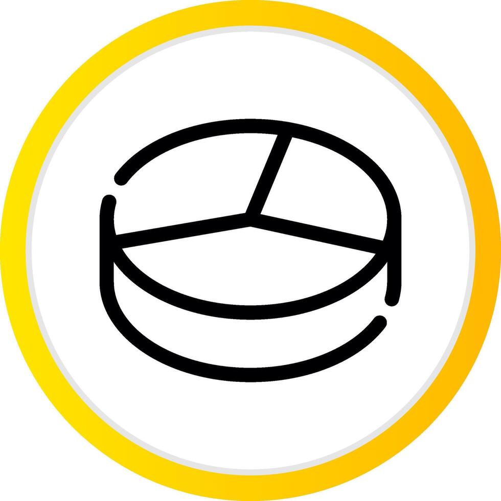3D Pie Creative Icon Design vector