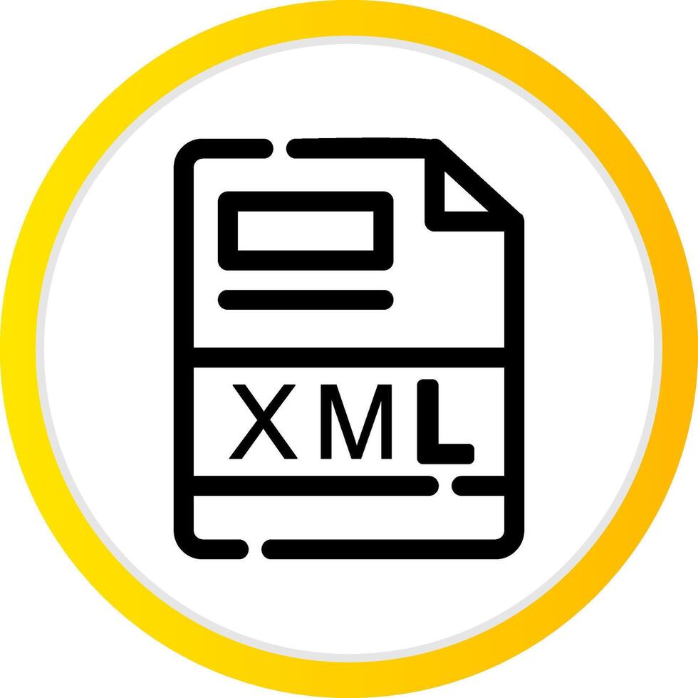 XML Creative Icon Design vector