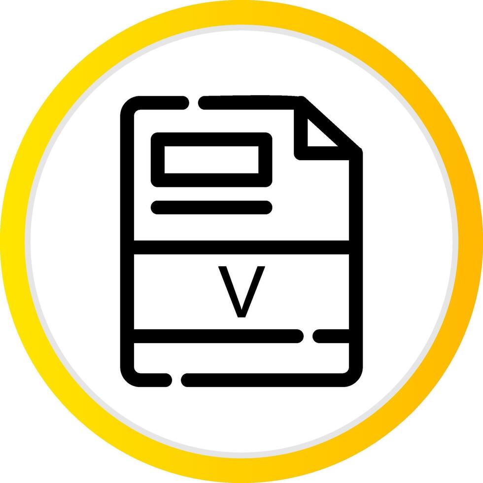 V Creative Icon Design vector