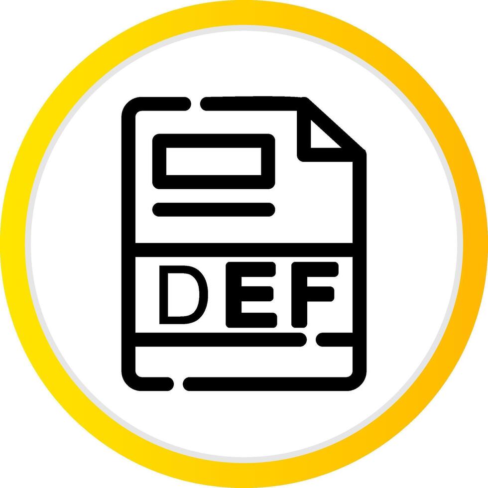 DEF Creative Icon Design vector