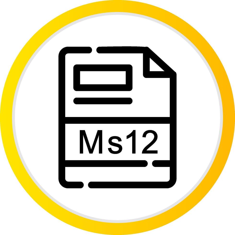 ms12 creativo icono diseño vector