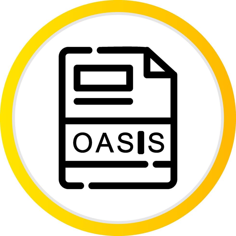 oasis creativo icono diseño vector