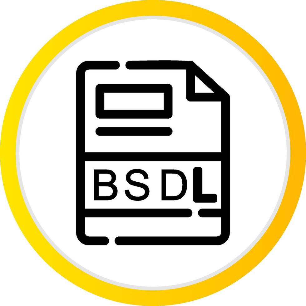 BSDL Creative Icon Design vector