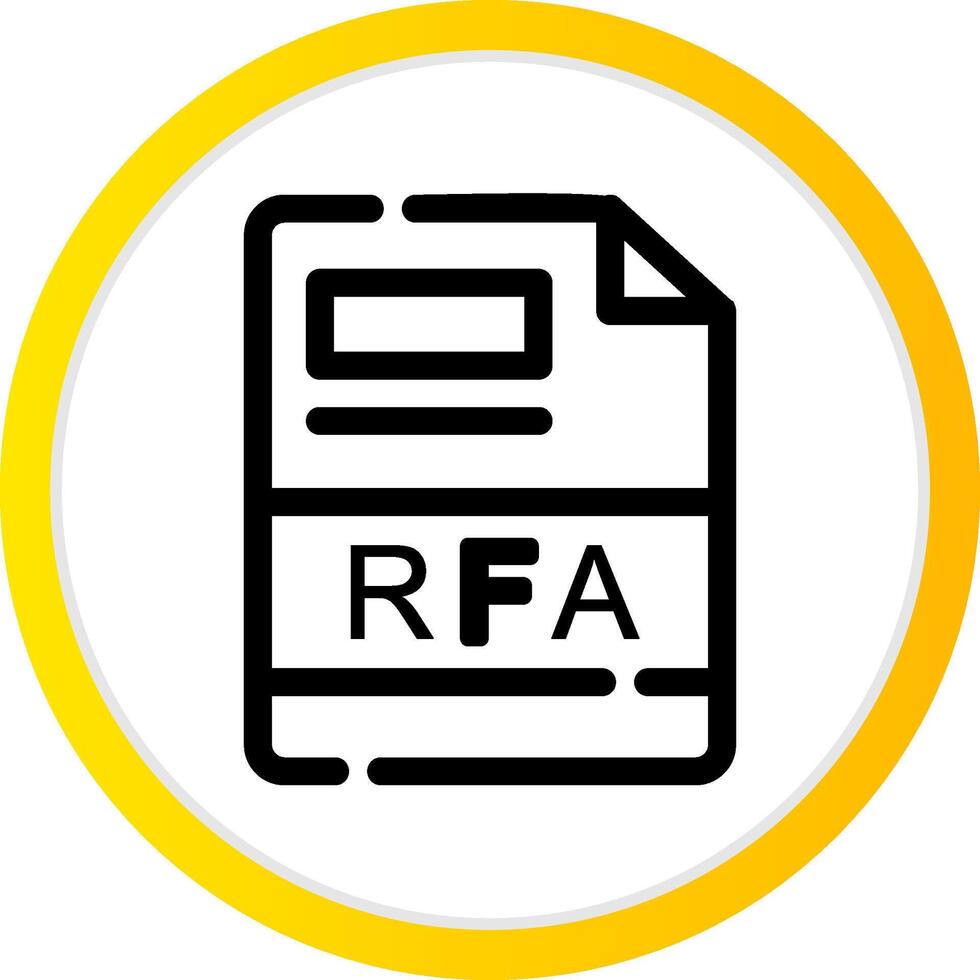RFA Creative Icon Design vector
